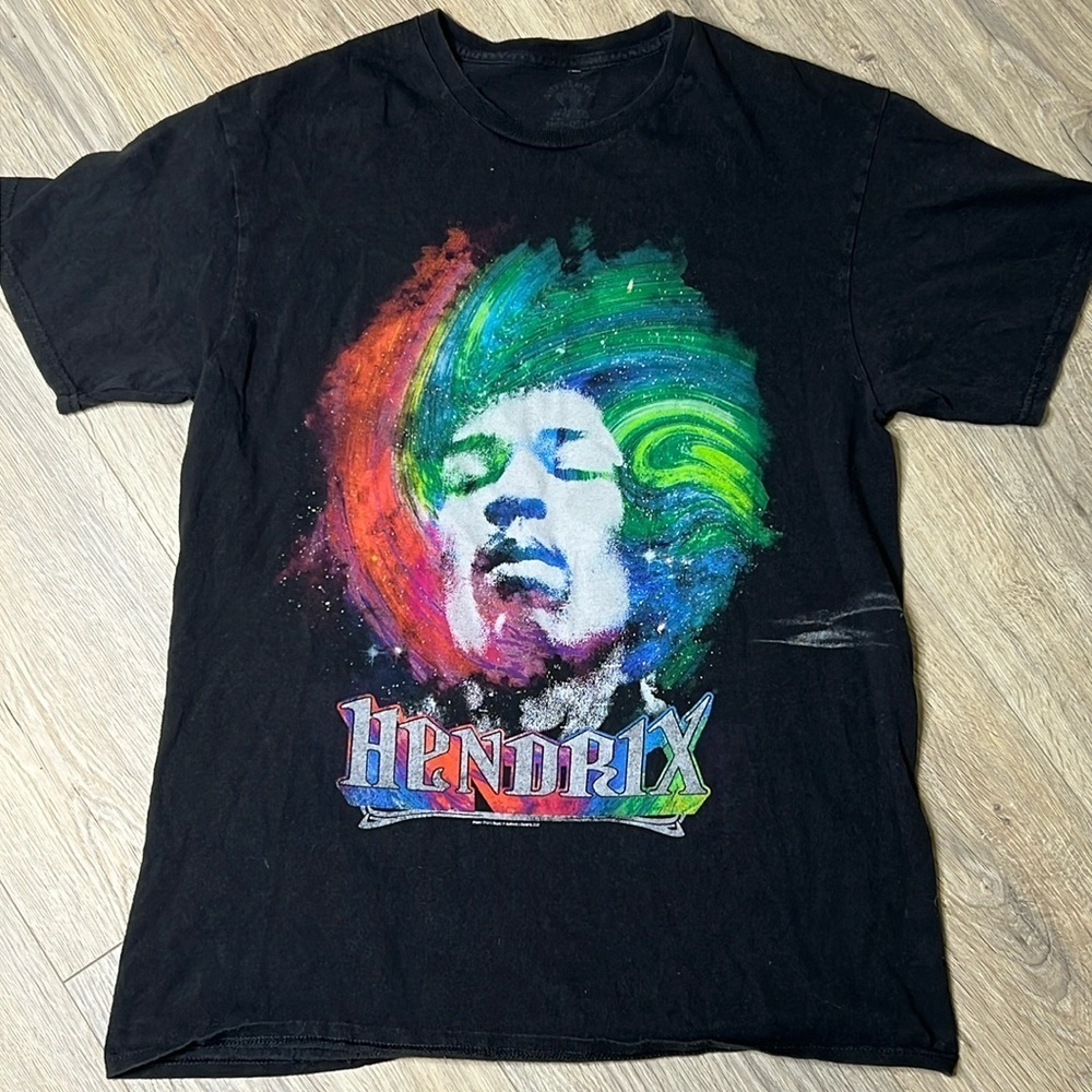 JIMI HENDRIX Vintage Retro Rock Band Concert Grunge Tee Size Medium